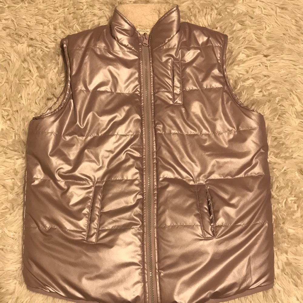 Egg by Susan Lazar Metallic Puffy Vest